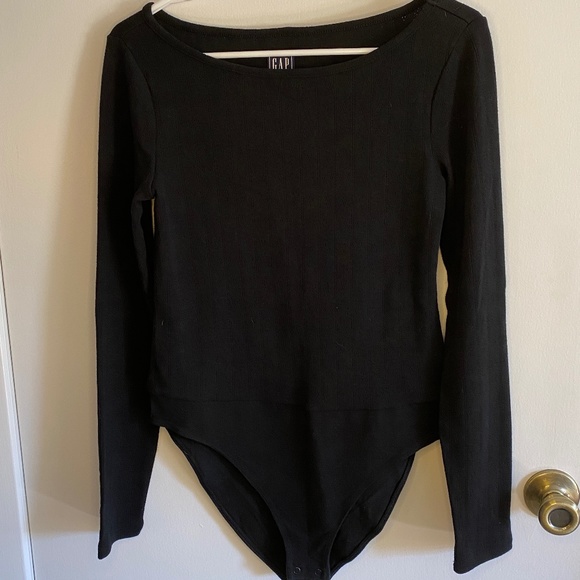 GAP Tops - Gap Bodysuit Black Size M New w/Tags